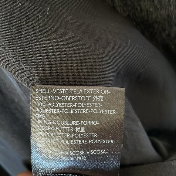 Free people black oversized hooded black faux fur jacket size small soft - Picture 8 of 8